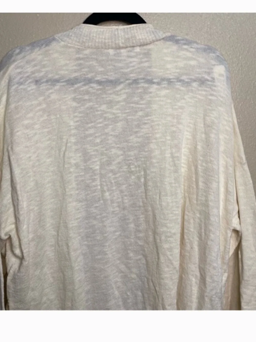 Madewell Bradley Cardigan Sweater Open Front lightweight Cream Women's Size XXL